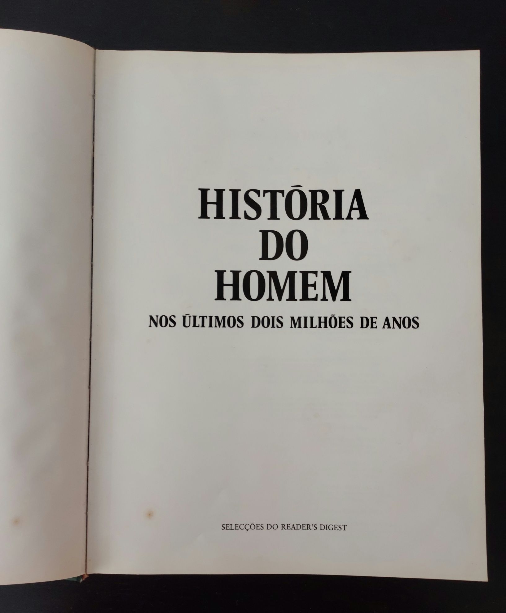 Livro História do Homem