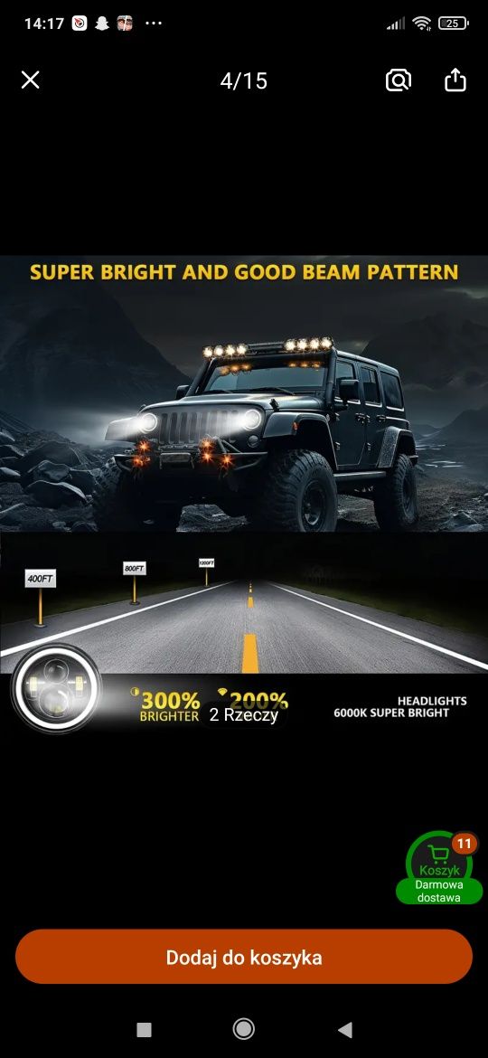 Lampy LED 2sztuki