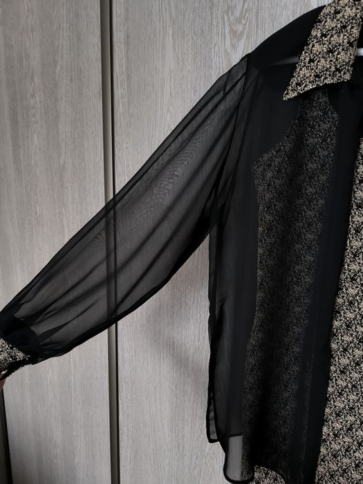 czarna długa sukienka