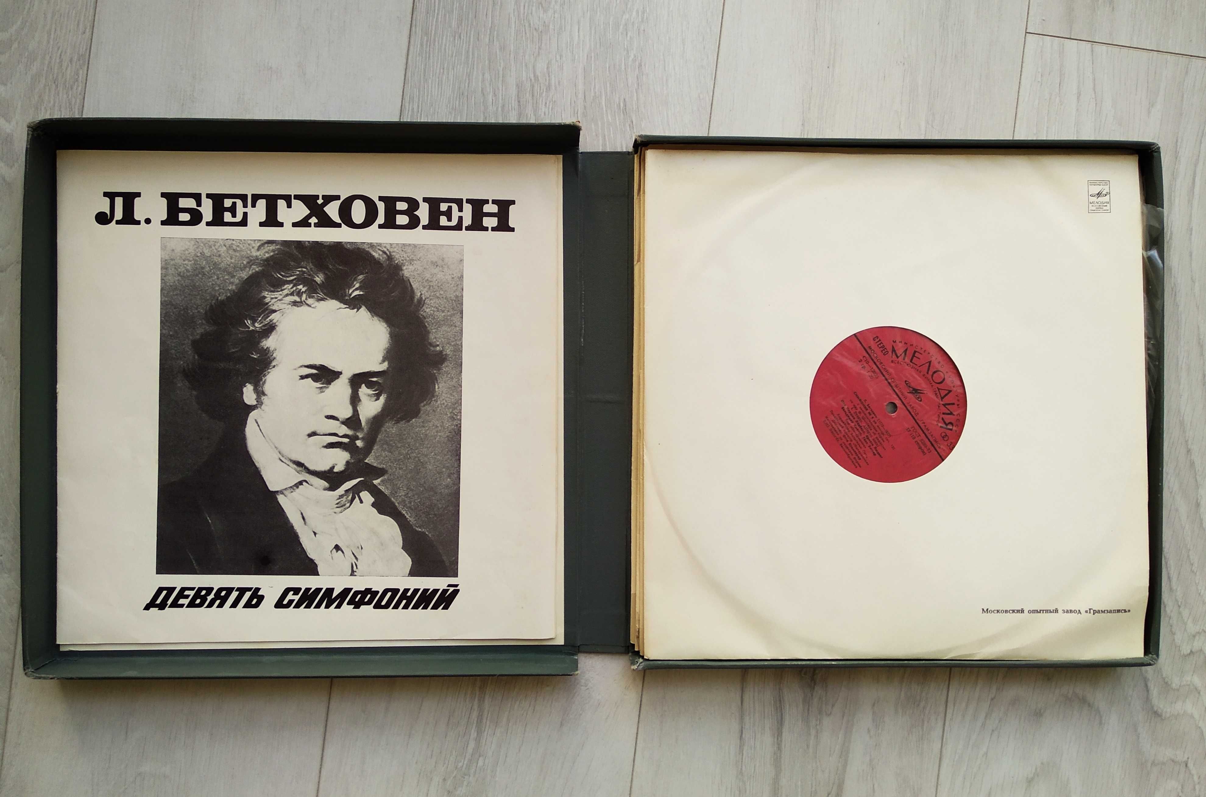 LP Box "Л. Бетховен - Девять симфоний (Мелодия - С10-12009-26)"