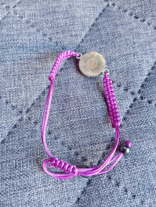 Bransoletka pleciona zaciągana z grafiką Kraina Lodu