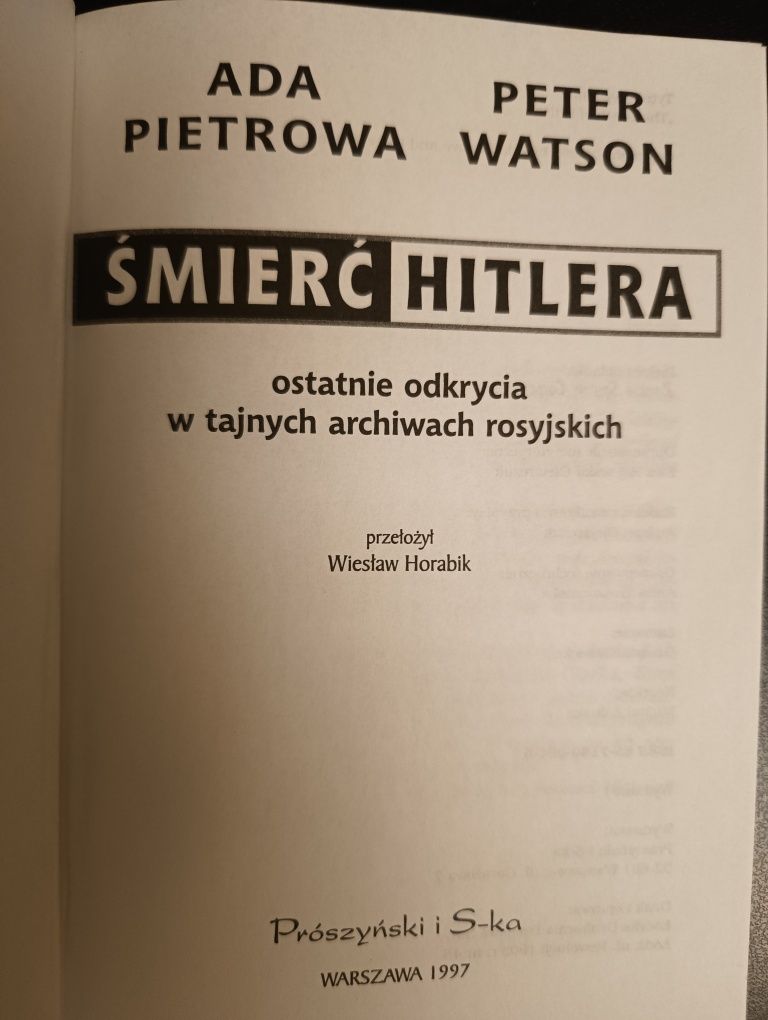 Śmierć Hitlera Pietrowa Watson