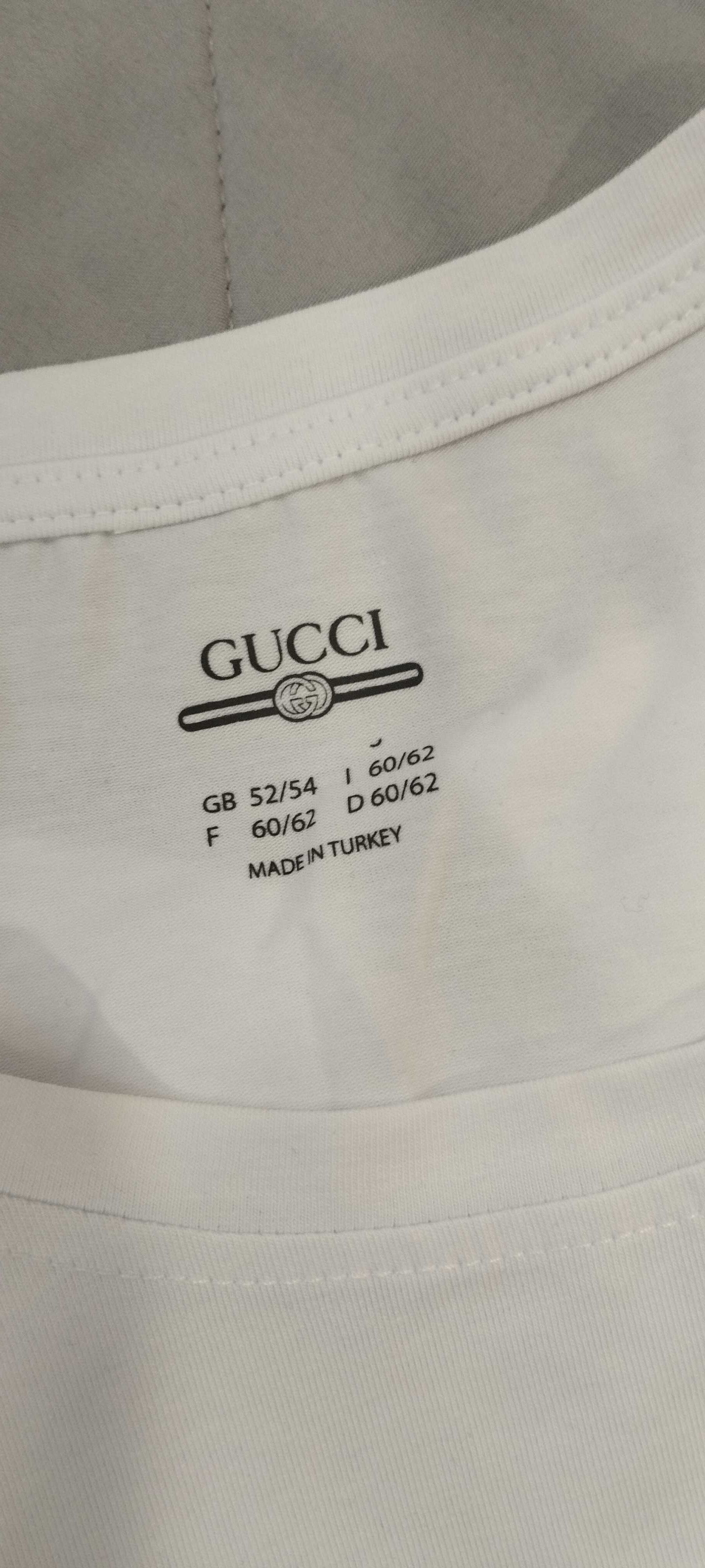 Bluzka t-shirt, biała koszulka damska/ Gucci Stich rM