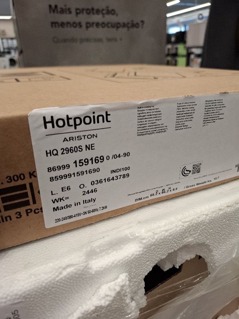 Placa de indução Ariston hotpoint Nova com garantia