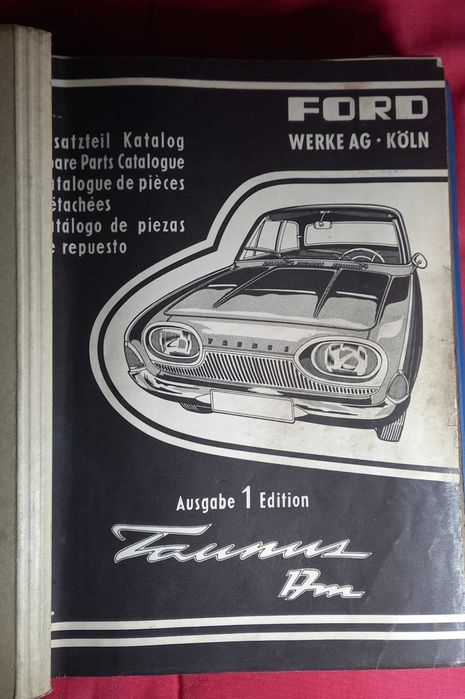 Catálogo de peças do Ford Taunus 17m