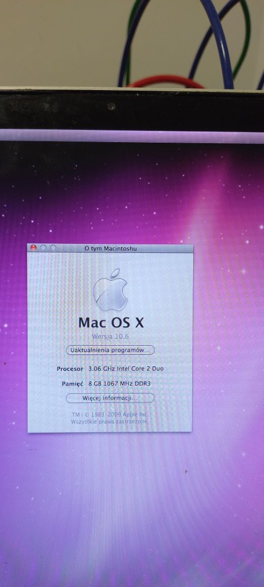 MacBook pro 17 cali (połowa 2009)