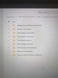 Notatki z Psychologii Rok 1,2,3,4,5.