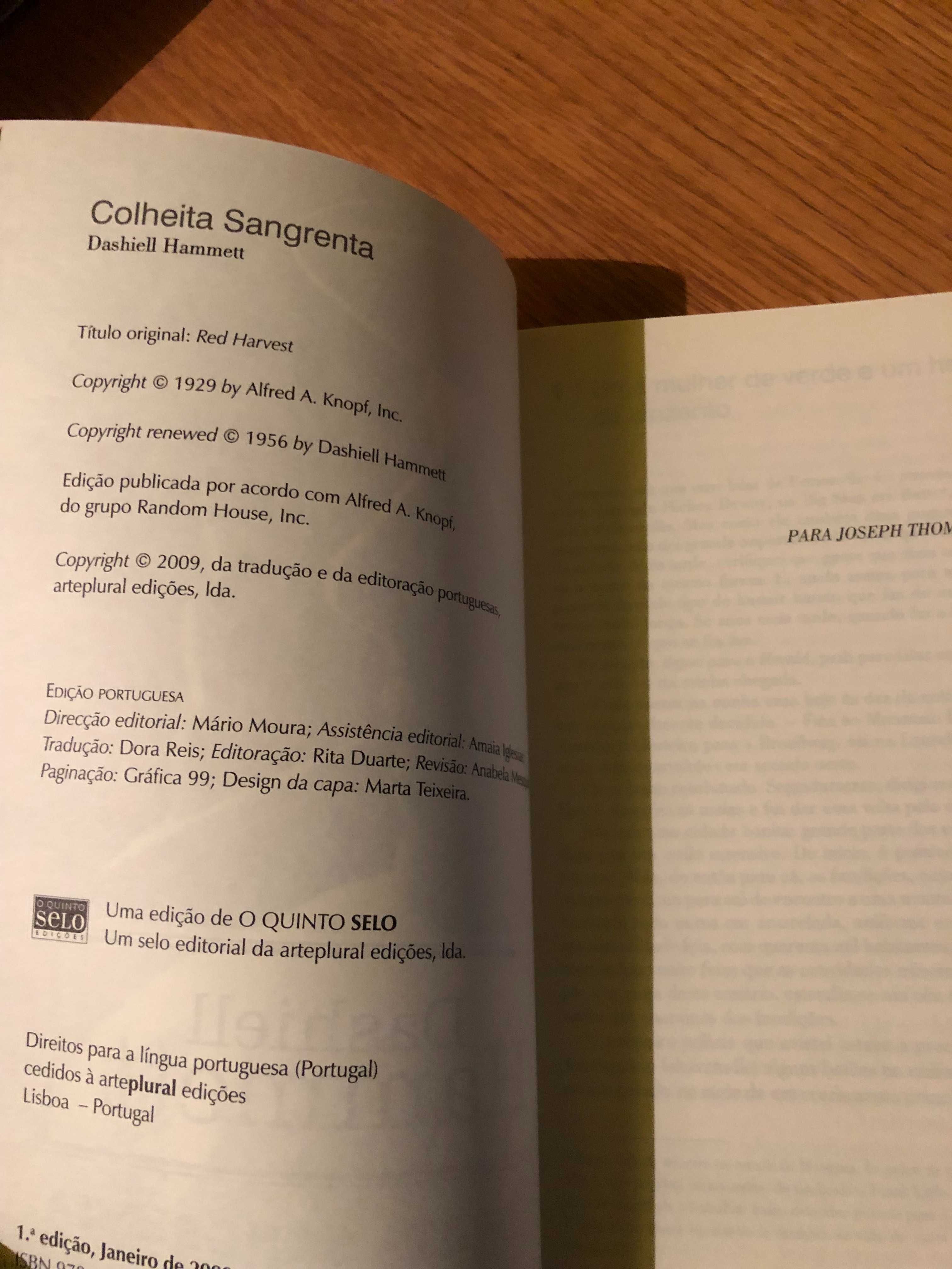 COLHEITA SANGRENTA     Dashiell Hammett