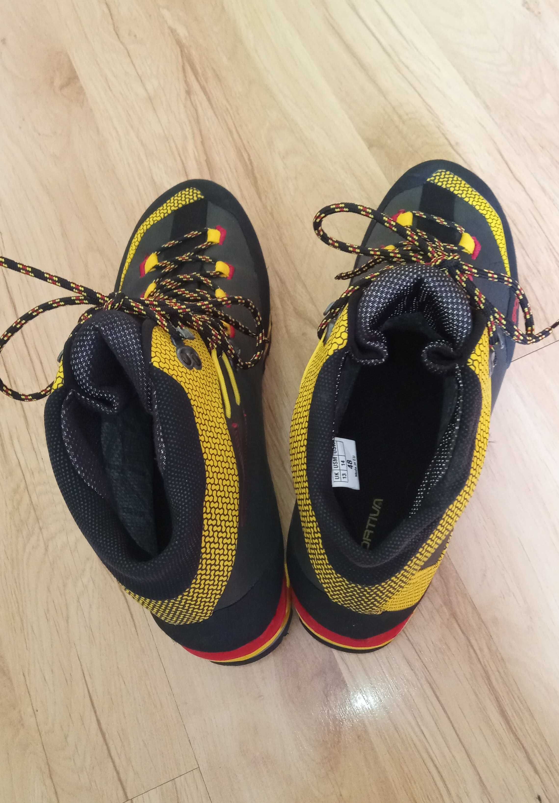 Buty wysokogórskie trekkingowe La Sportiva GTX, r.48, do raków, VIBRAM