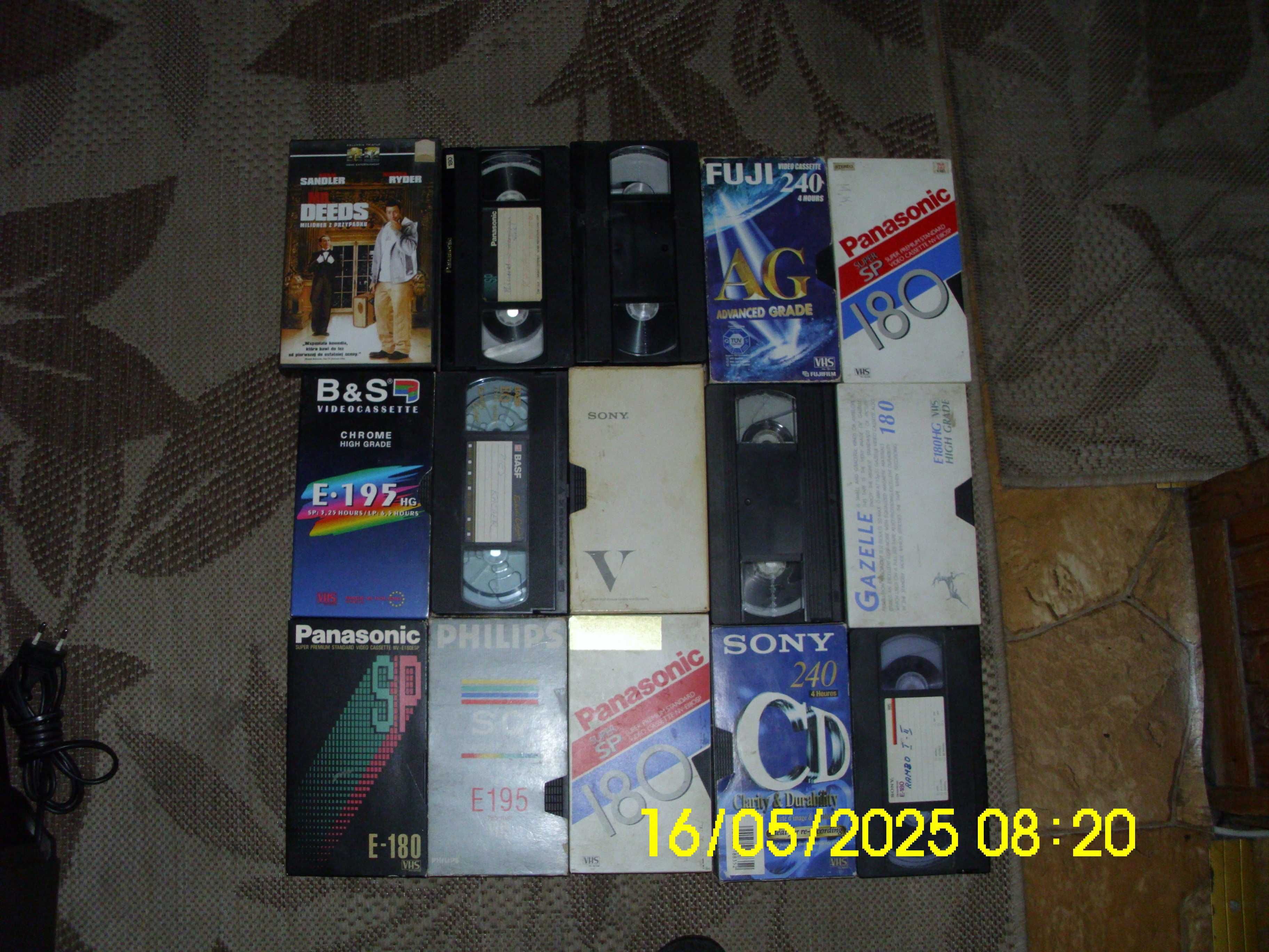 Kasety VHS używane.Wyprzedaż.