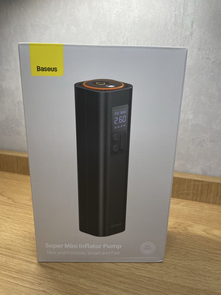 Портативний насос Baseus Super Mini Inflator Pump Black