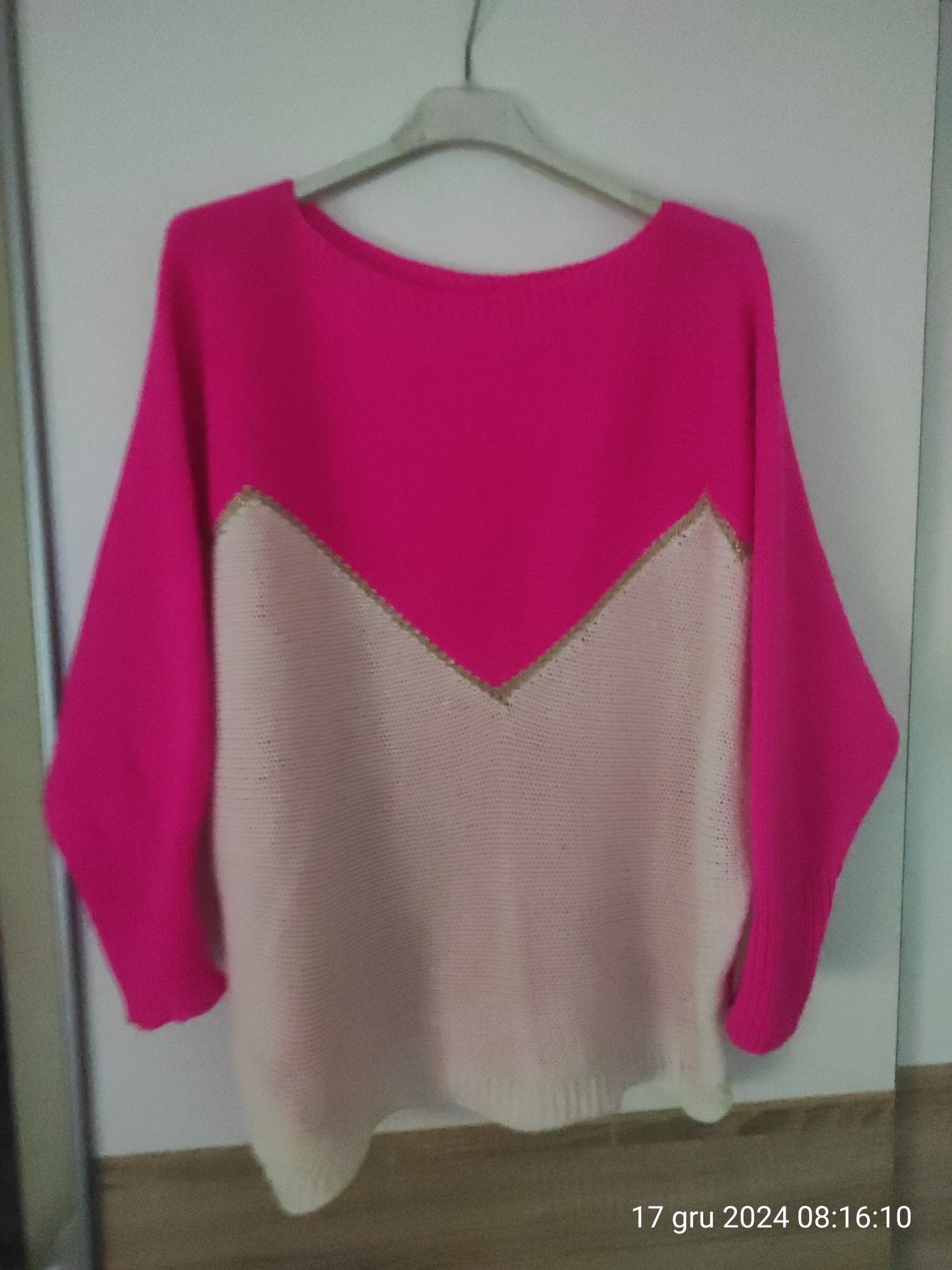 Sweter oversize nietoperz