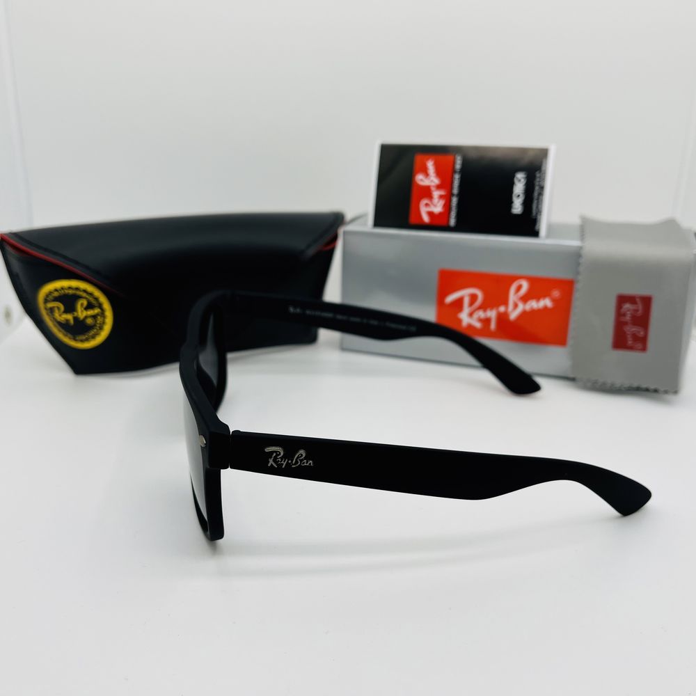 Поляризационные очки Ray Ban Wayfarer 2140P Matt Black|Gray