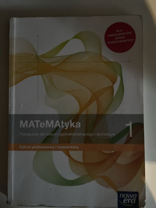Podrecznik MATeMAtyka cześć 1 do klasy 1