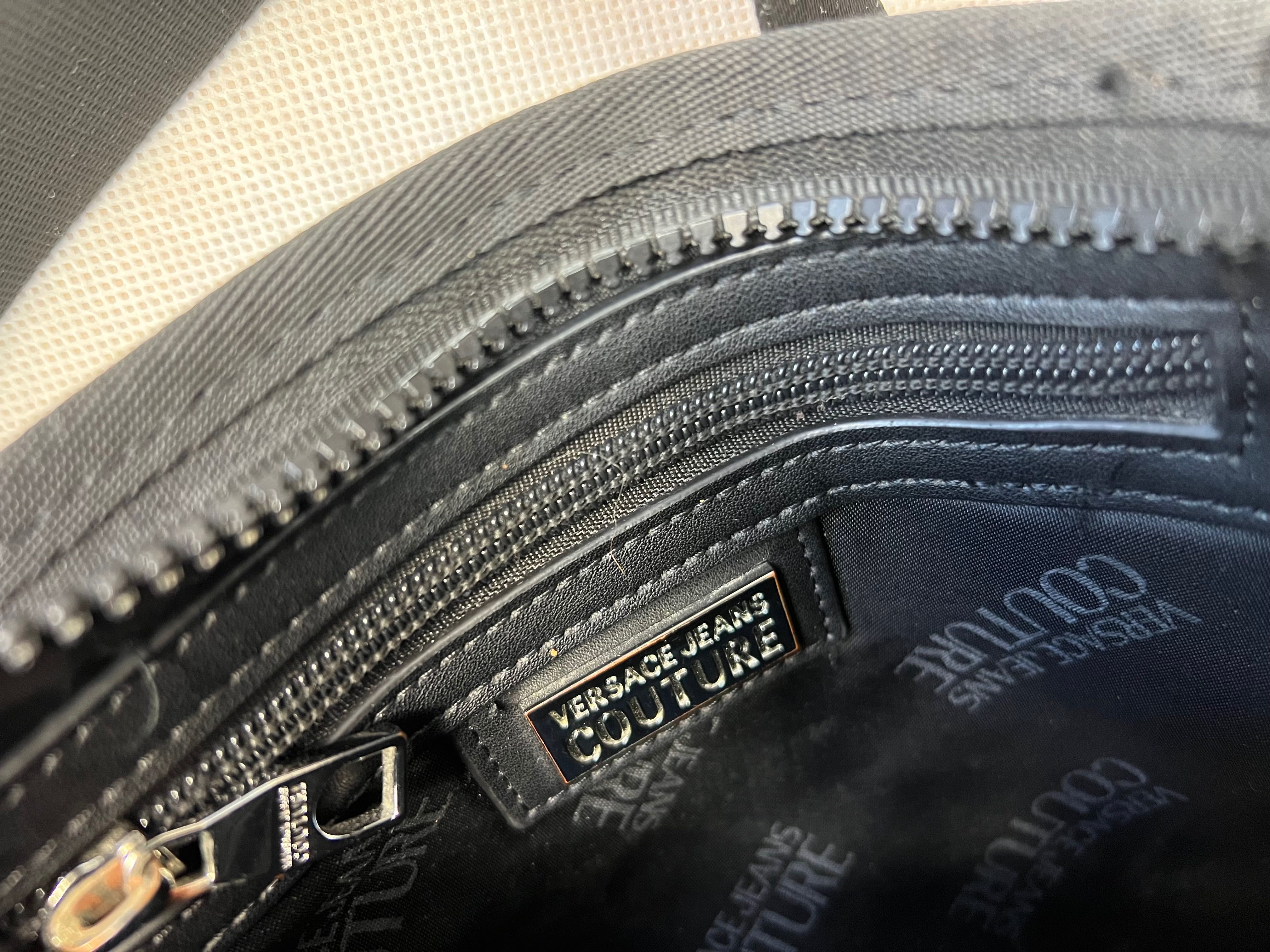 Bag Versace Jeans Couture big logo black Nerka torebka