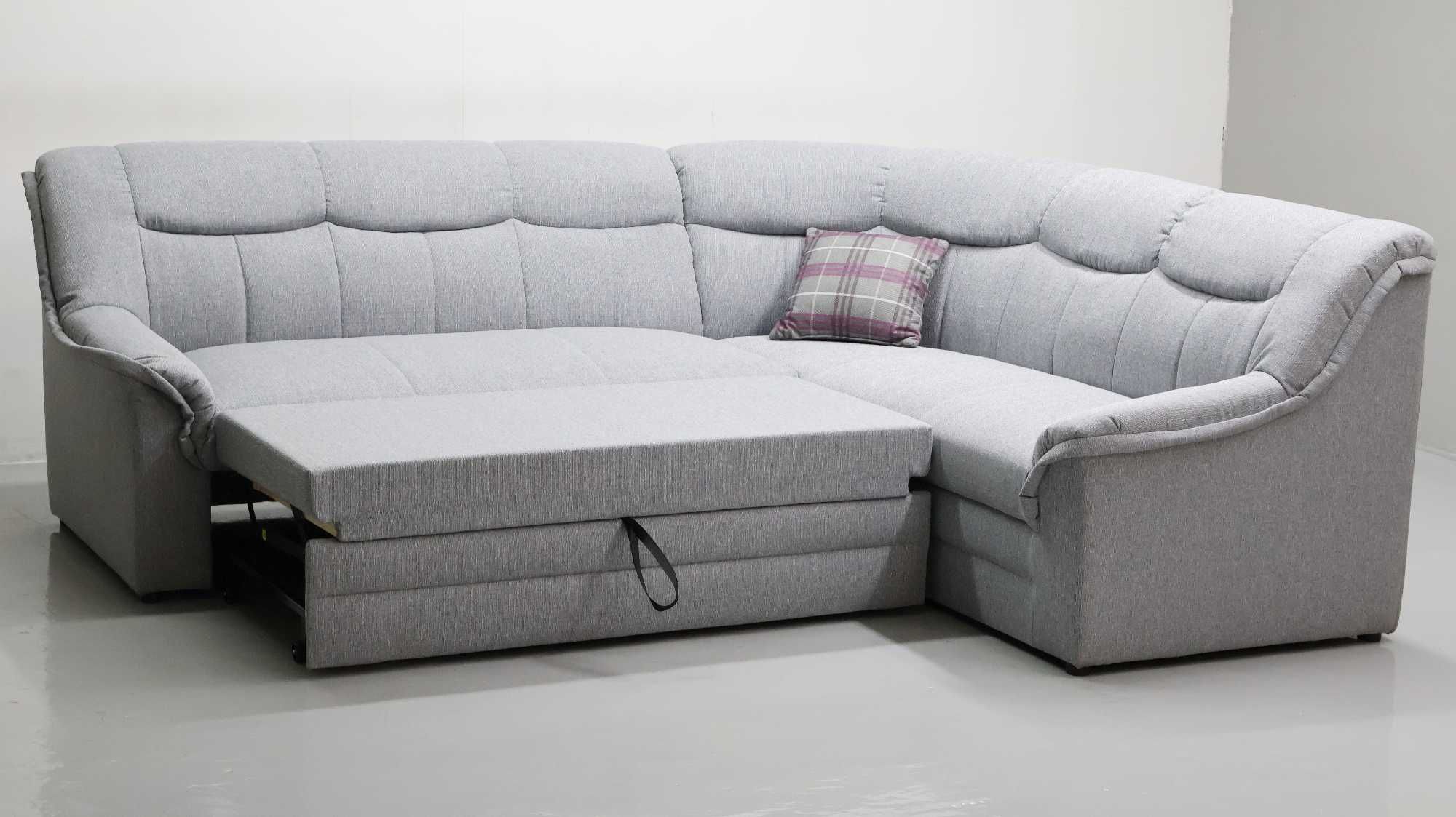 TFZ DESIGN NAROŻNIK funkcja spania rogówka sofa kanapa szara tkanina