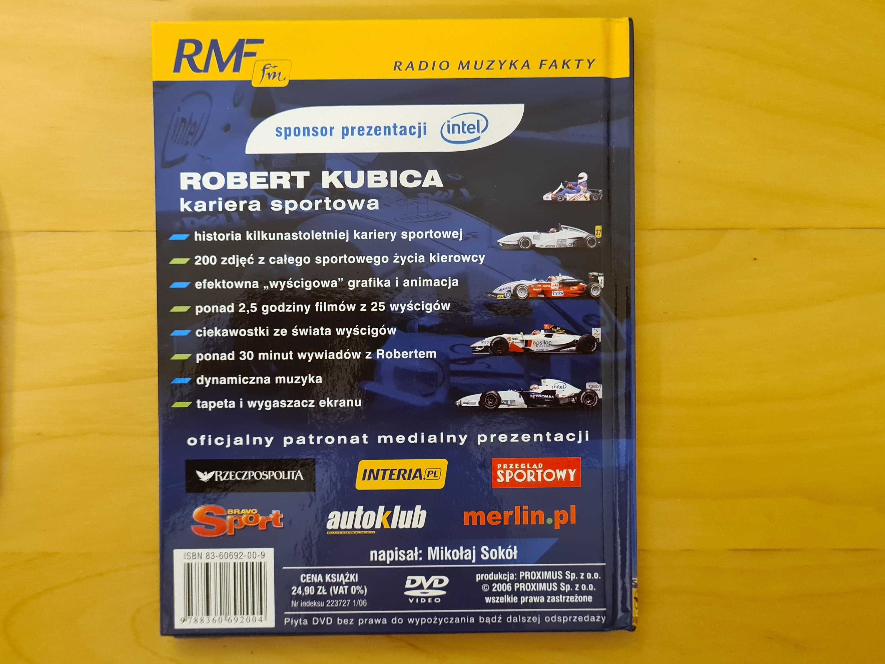 Robert Kubica kariera sportowca mini książka płyta CD | Mikołaj Sokół