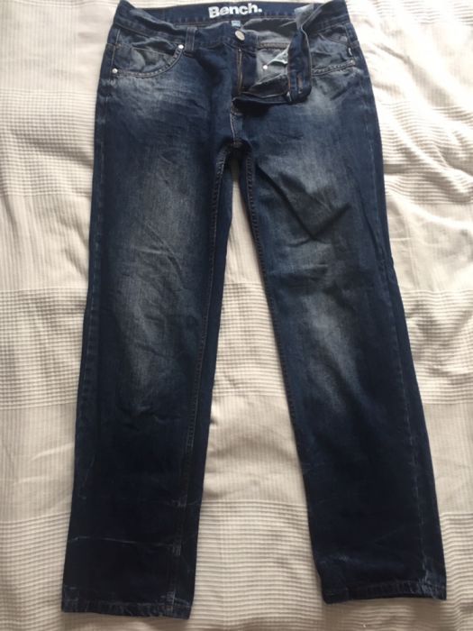 BENCH spodnie jeans 34/32 męskie