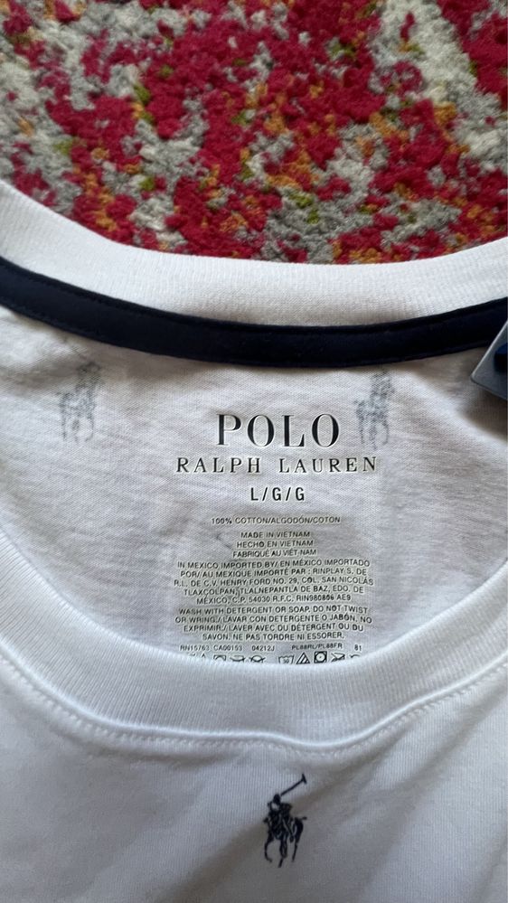 футболка Polo Ralph Lauren L White heritage нова оригінал поло Л ральф