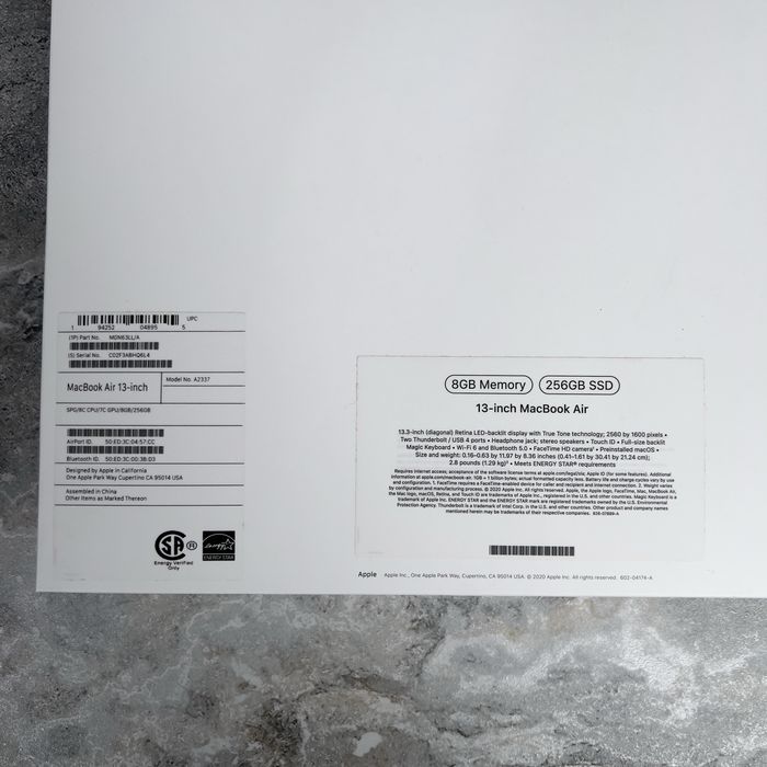 Повний комплект MacBook Air M1 2021 13 дюймів 256 gb