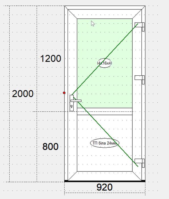 АКЦІЯ -40% Окна Двері Пластикові вхідні 920х2000 Вінниця