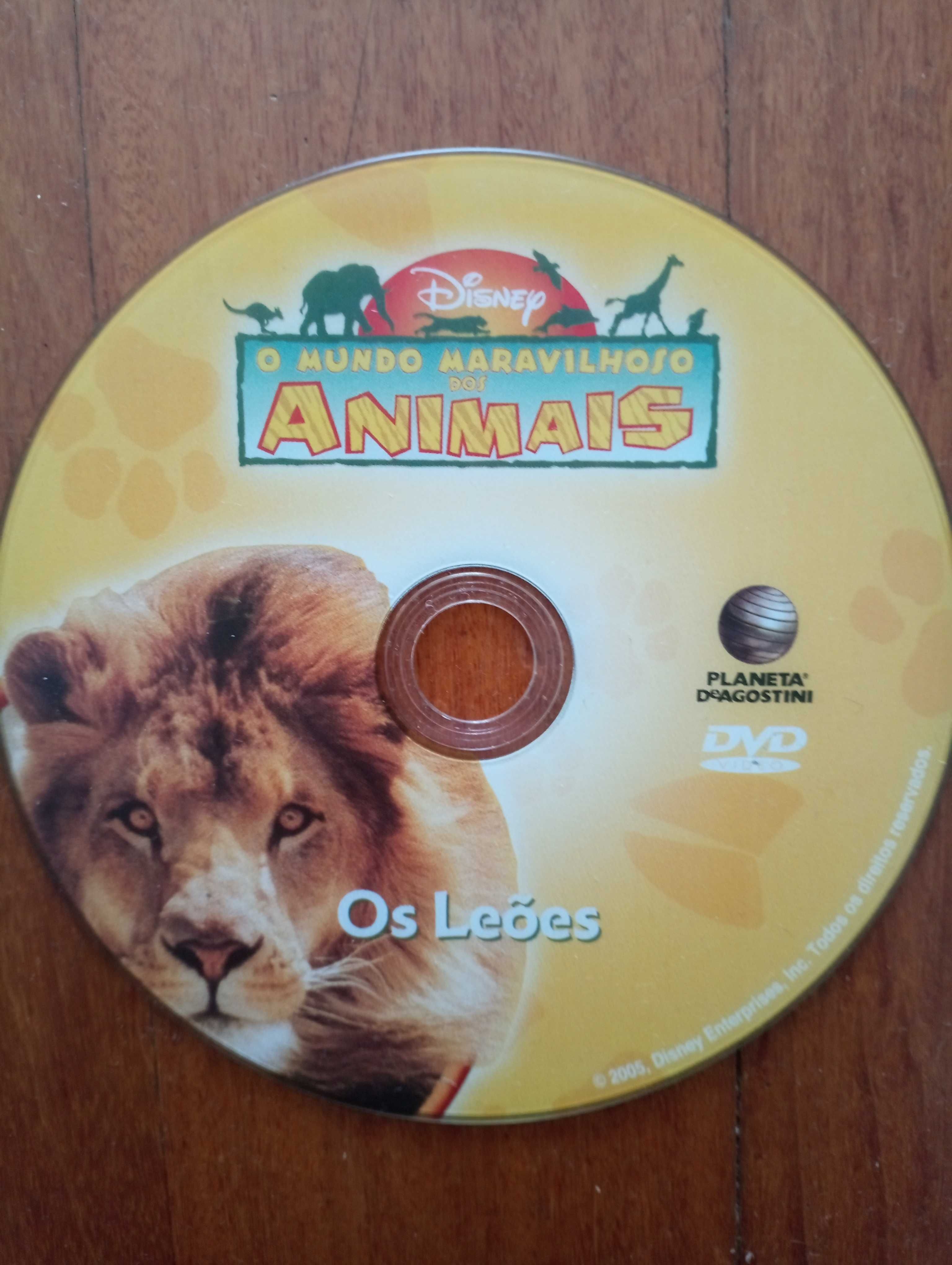 Coleção de DVD's da Disney "O mundo maravilhoso dos animais"