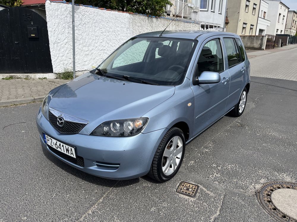 Mazda 2 1.4 80KM 2Klucze  Klimatyzacja Alufelgi Niski Przebieg