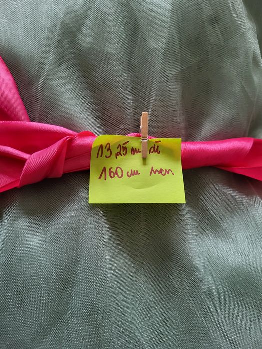 Tiul zielony szałwiowy dekoracja stół wesele ślub impreza