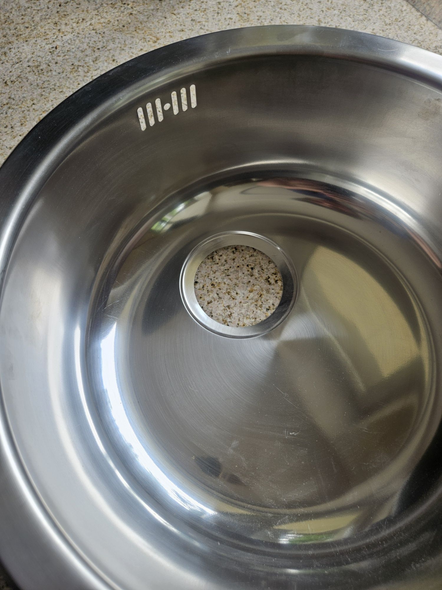 Zlew okrągły umywalka aluminum kuchenna nierdzewna