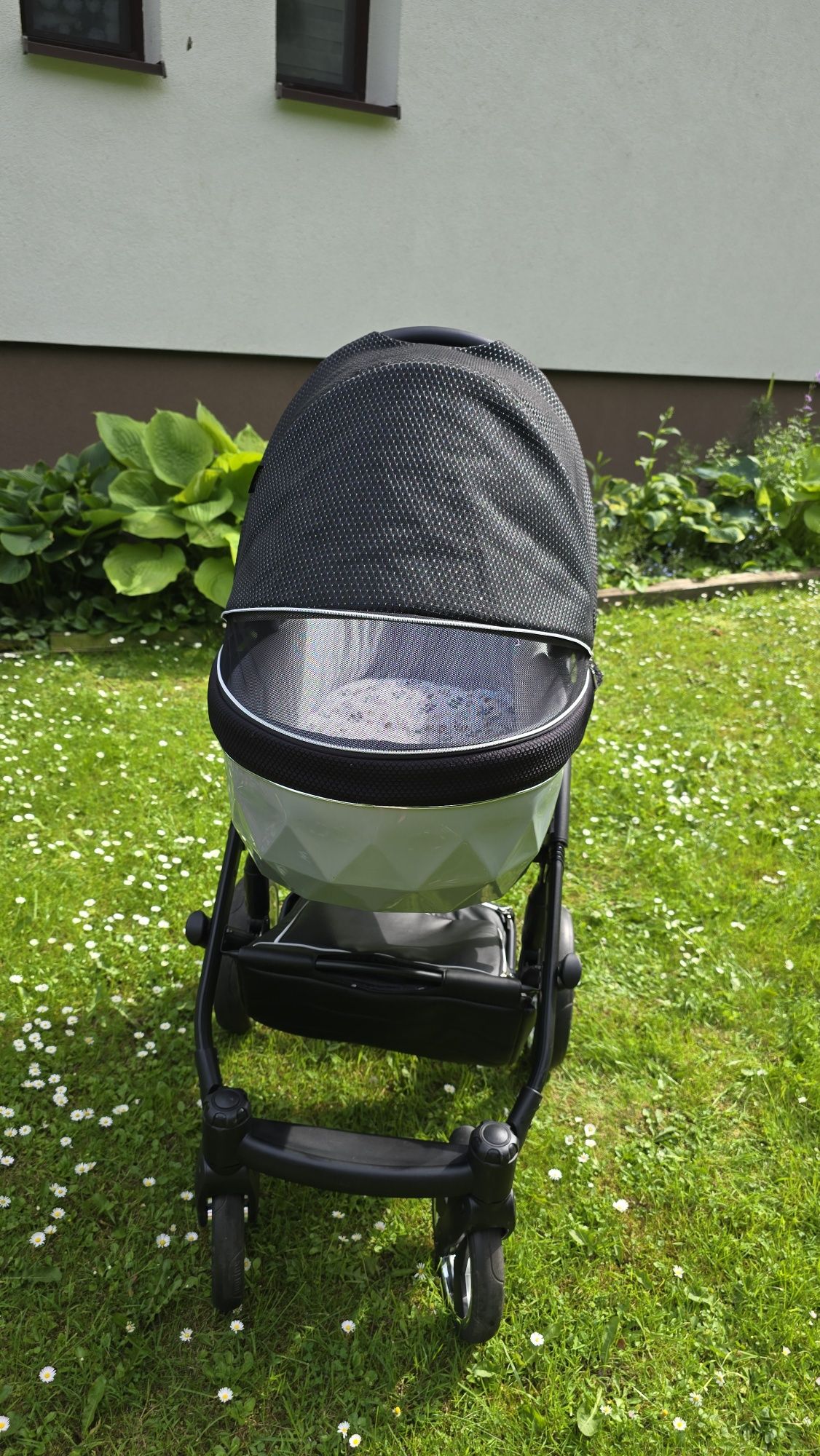 wózek Junama Diamond Mirror Satin 2w1  + adaptery