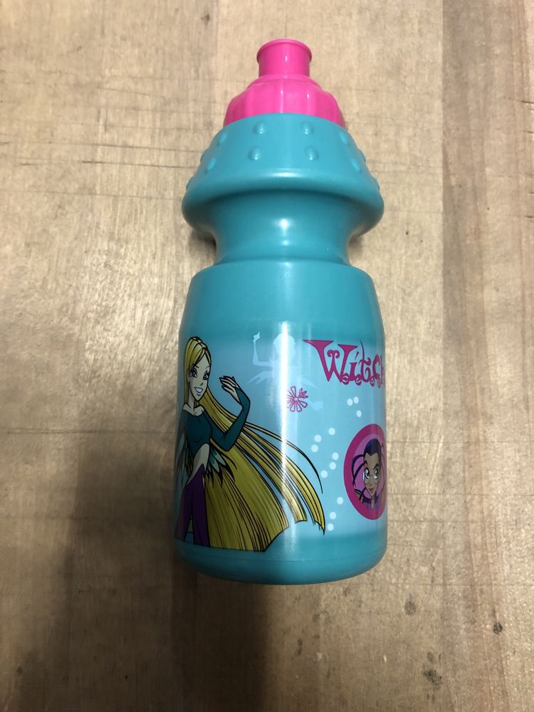 Butelka bidon dla dziecka z ustnikirm sportowym  nowy morski fuksja