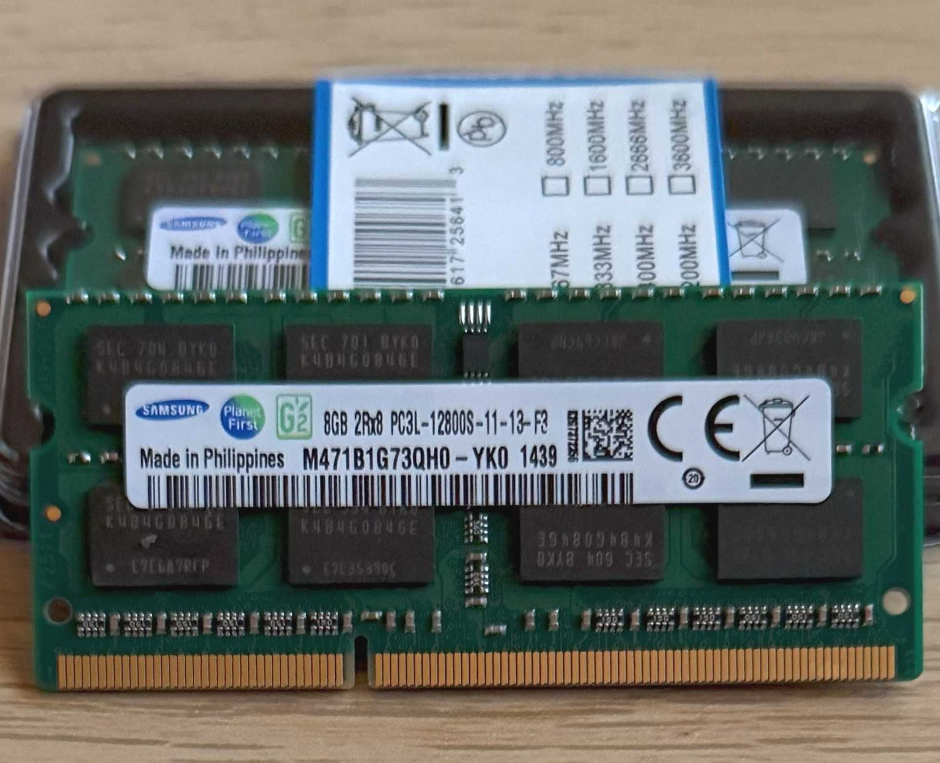 Pamięć Samsung DDR3L 16GB (2x8GB) 1600MHz PC3L-12800S 1.35V CL11