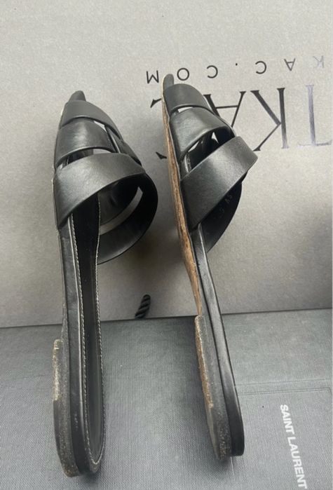Klapki ysl rozmiar 37 czarne