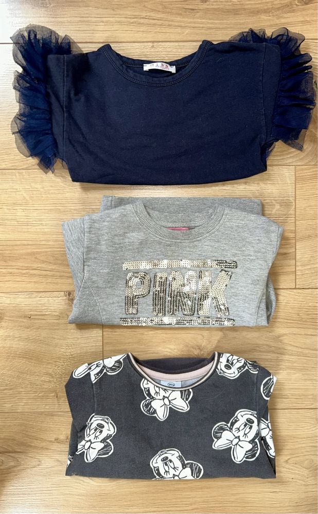 6 bluz dziewczęcych George, Disney, Lily, Primark, Miss Fashion