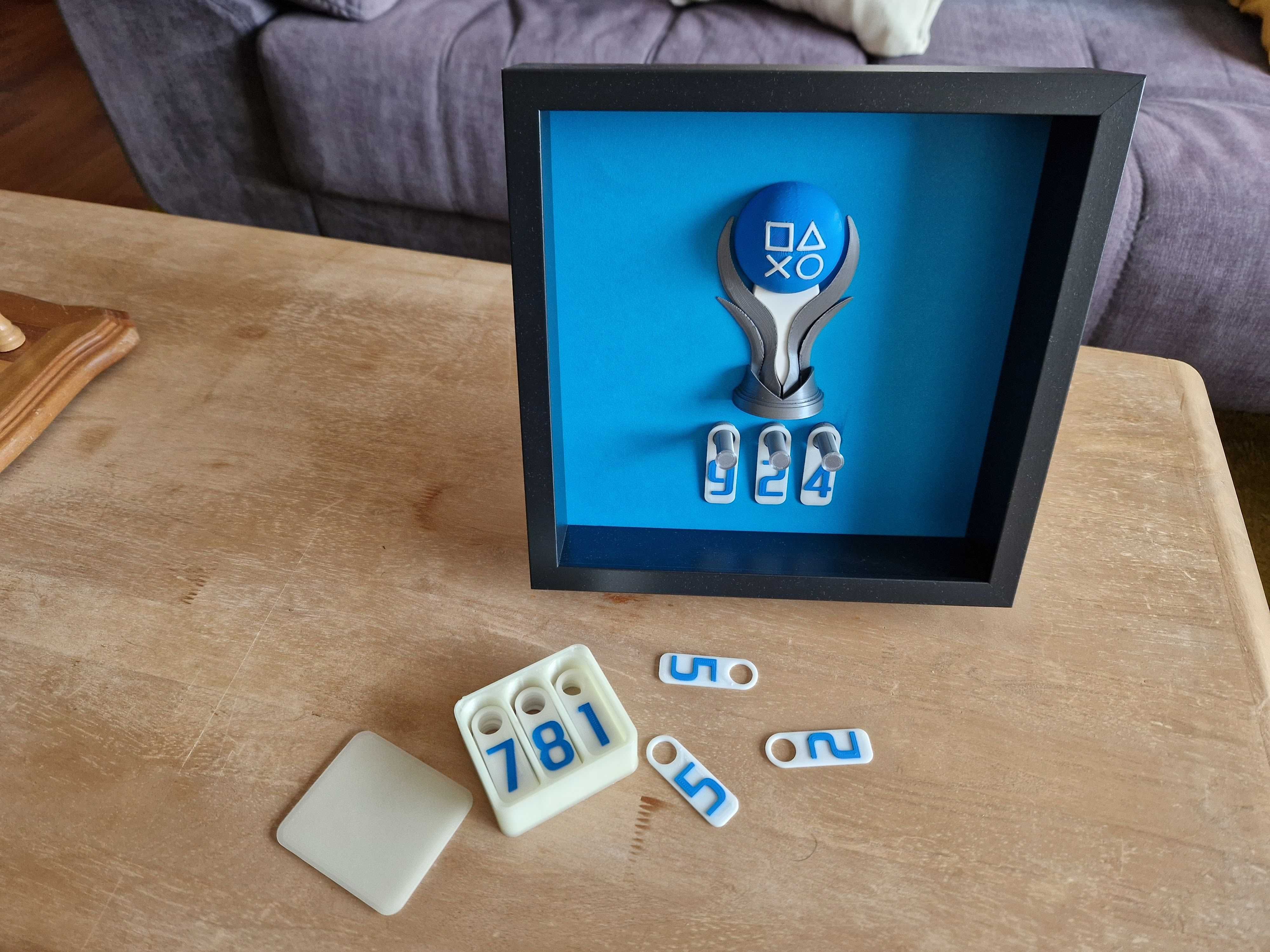 Quadro contador Playstation Platinium