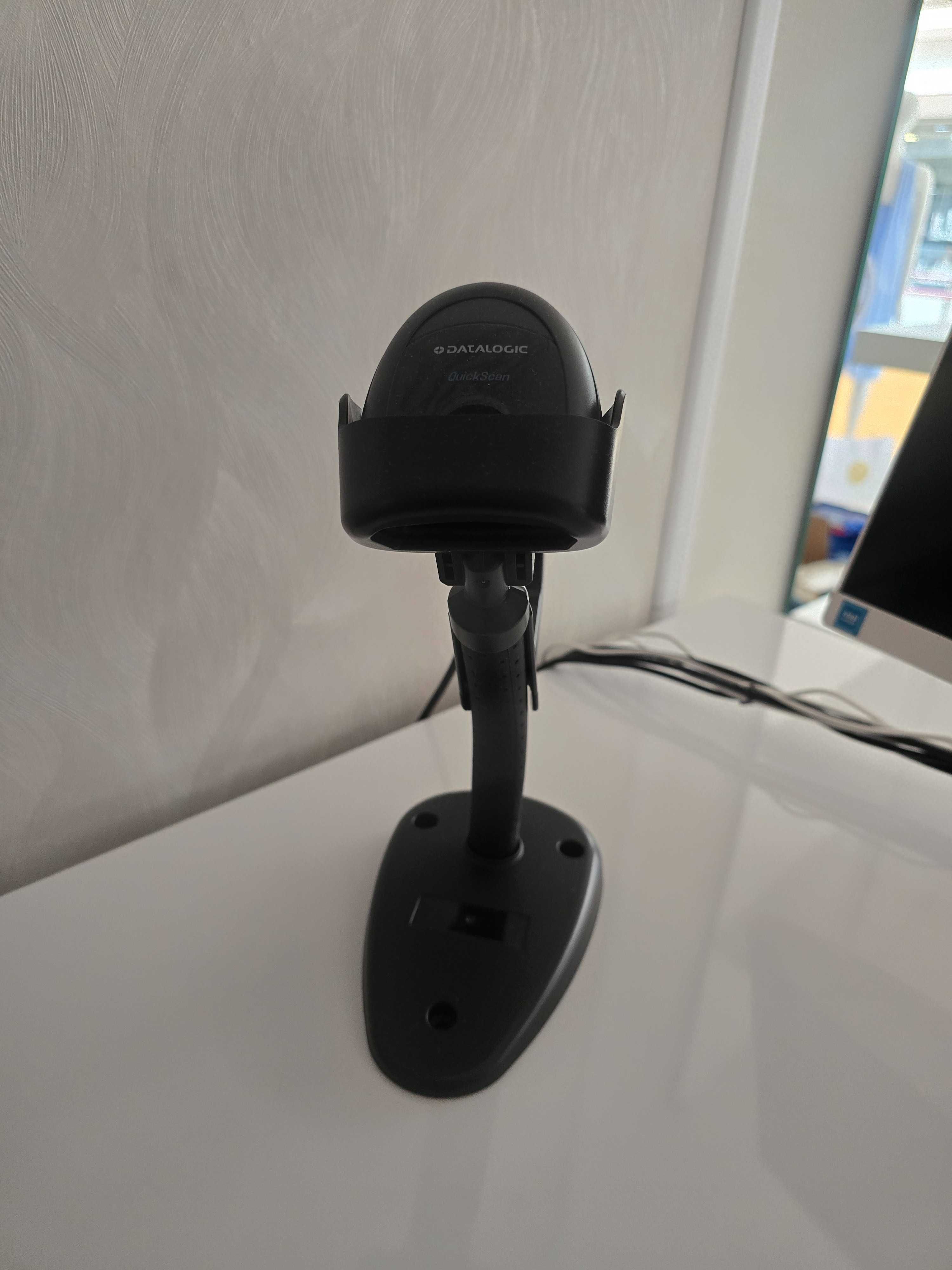 Leitor código de barras Datalogic QuickScan c/suporte