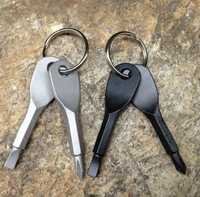 2w1 zestaw kluczy śrubokrętowych-unikalny brelok, upominek, gadżet