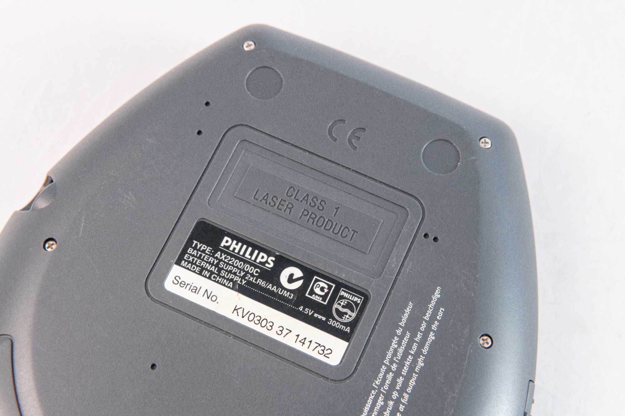 Discman CD Philips Shockproof AX2200 komplet