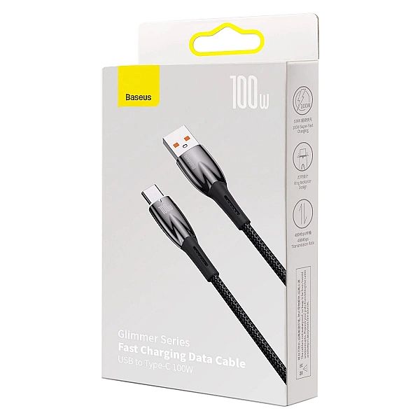 Baseus Glimmer Series kabel do szybkiego ładowania USB-A - USB-C 100W