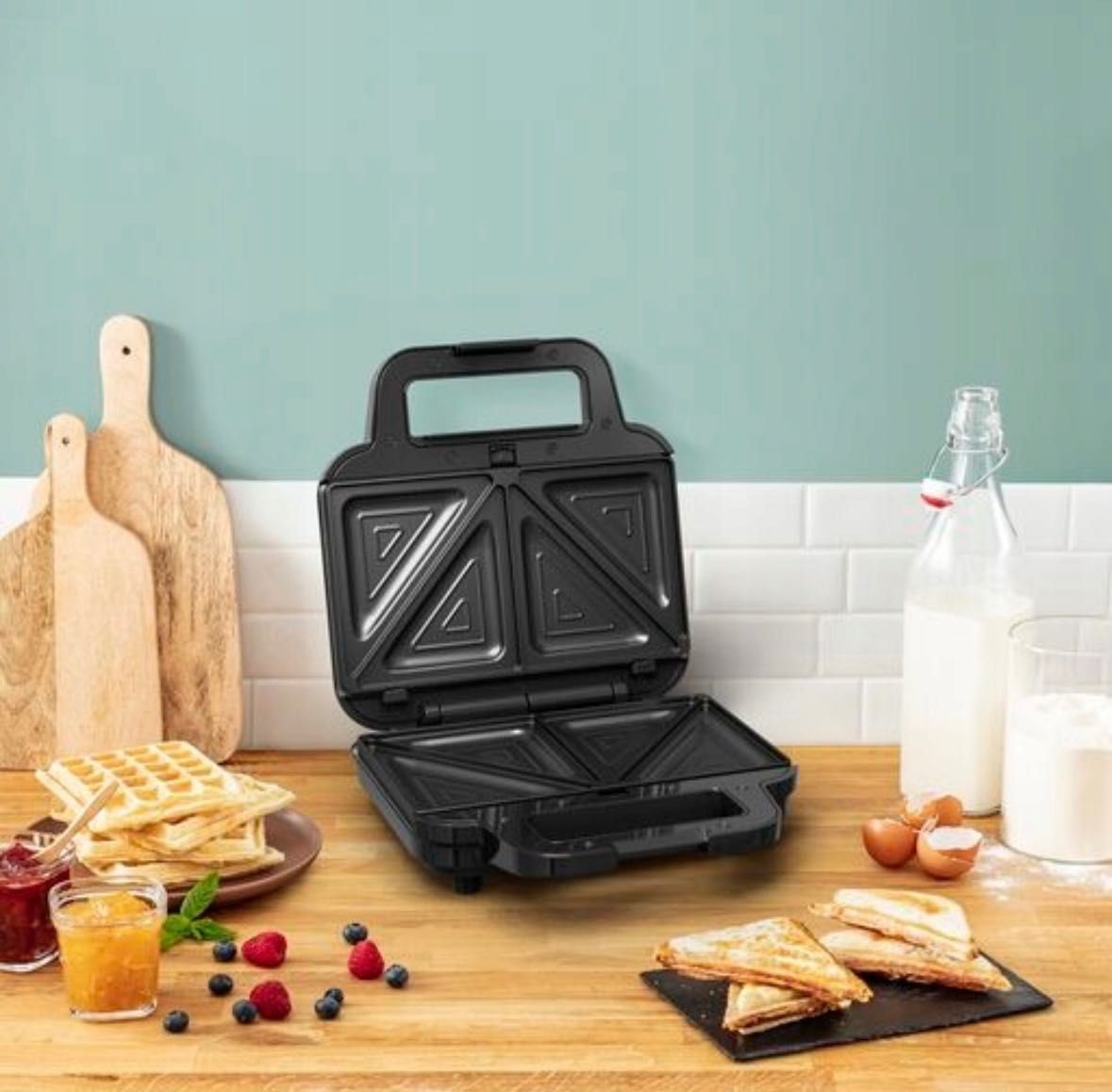 Opiekacz Gofrownica Panini do kanapek TEFAL UltraCompact SW383D10 3w1