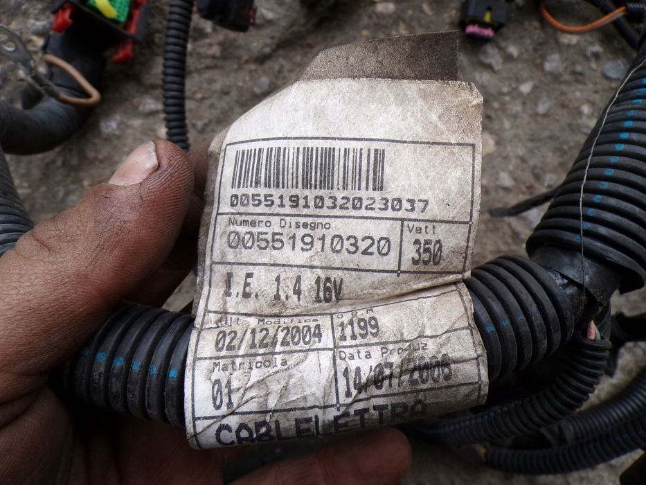 WIĄZKA SILNIKA FIAT IDEA LANCIA MUSA 1.4 16V 00551910320