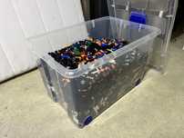 Caixa 55L - 27kg de pecas compativeis lego - novo a estrear