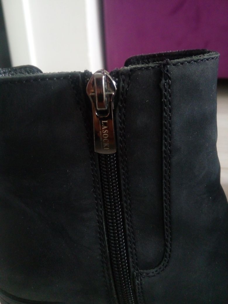 Botki skórzane Lasocki r. 35