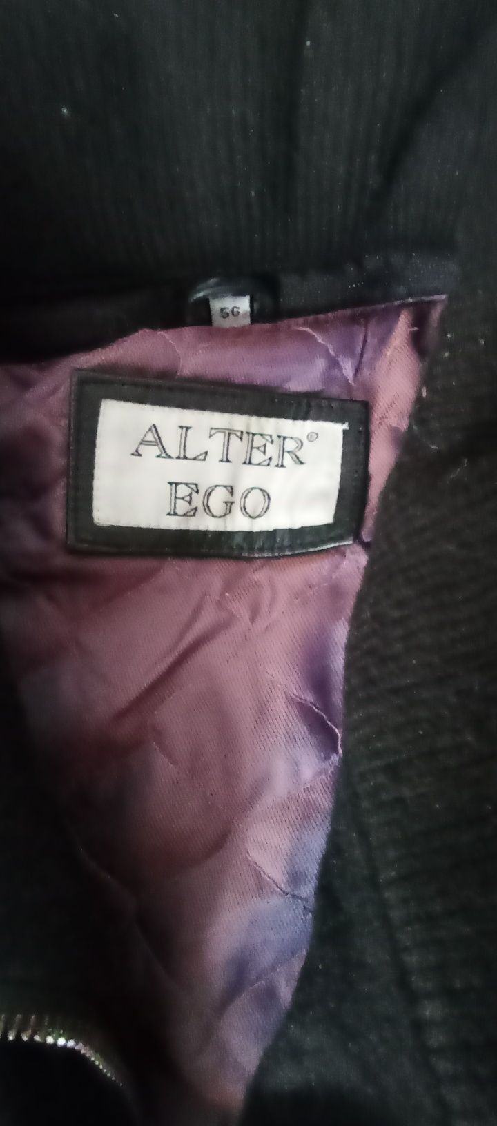Casaco de cabedal masculino alter ego
