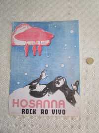 Cartaz Promocional Rock Português Hard Rock Hosanna anos 70