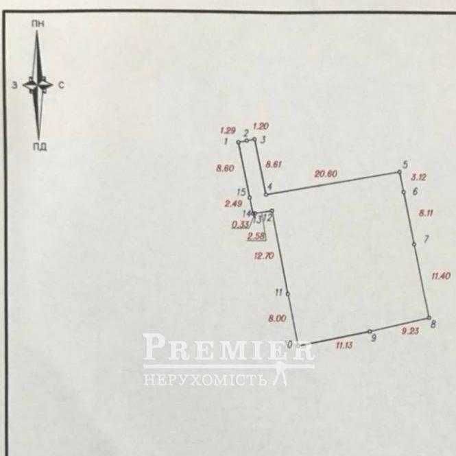 Продам участок в Аркадии. 5 соток. Под жилую застройку.