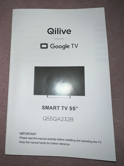 Świetna okazja Nowy Telewizor 55 cali QILIVE  QLED, Google TV, 4K- gw.