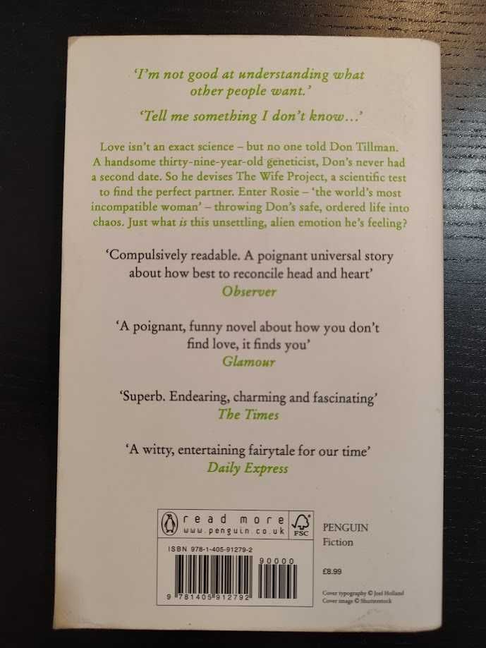 (Env. Incluído) The Rosie Project de Graeme Simsion