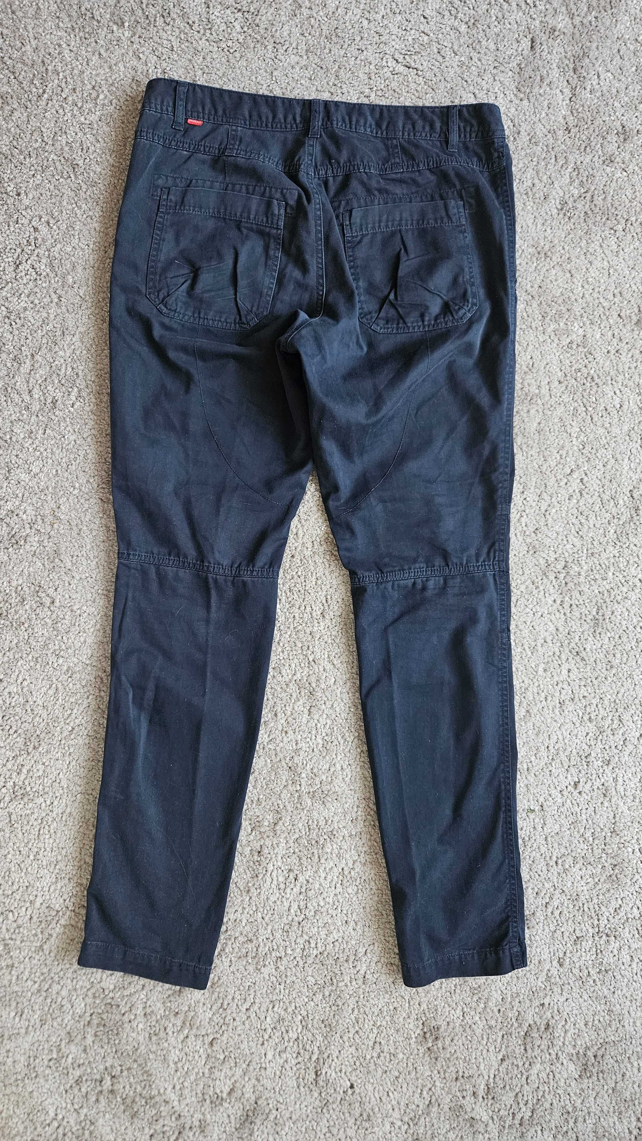 Spodnie granatowe w stylu workwear damskie Jackpot, rozm. L/XL