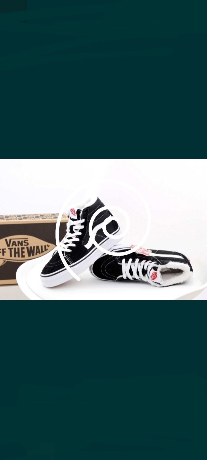 Зимние кеды вансы ботинки Vans Old Skool. УНИСЕКС. С мехом.